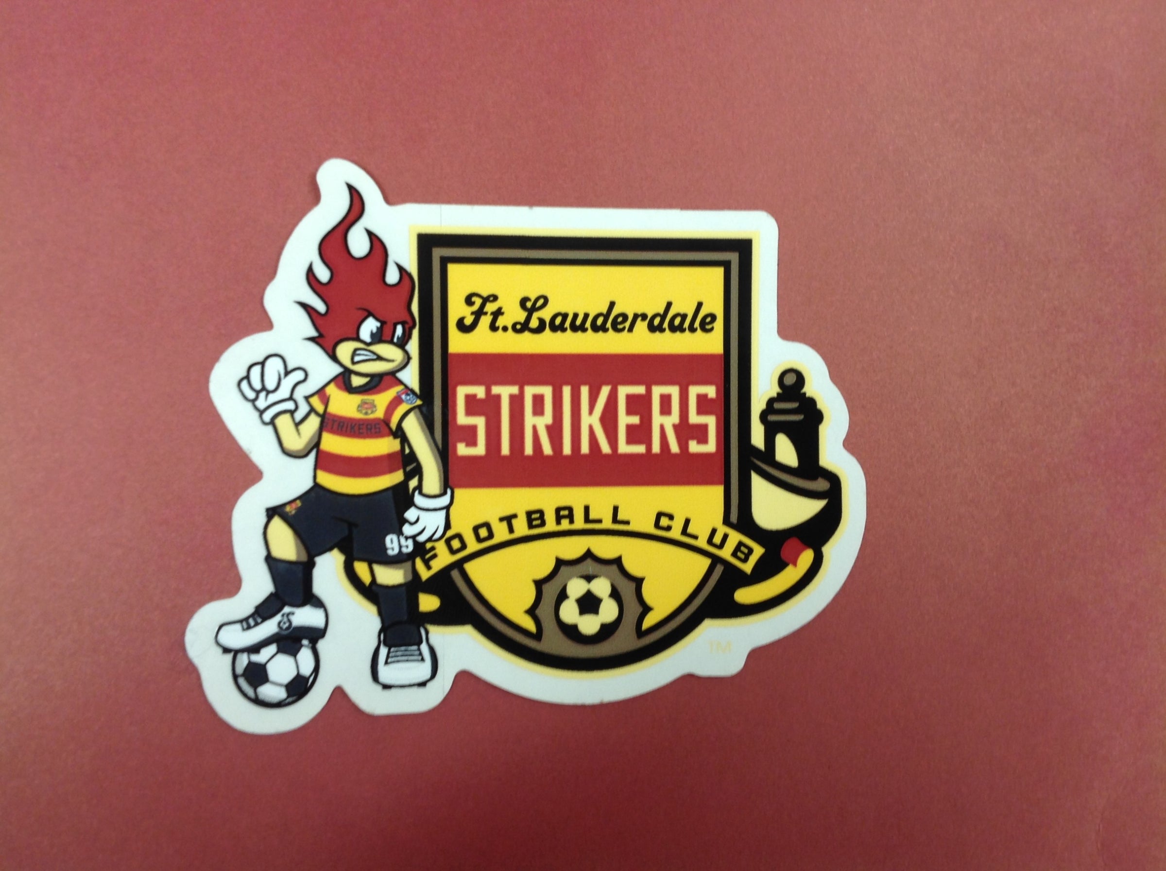 Strikers Fort Lauderdale grand fanion vintage football banderin pennant soccer